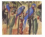 At the parrot August Macke